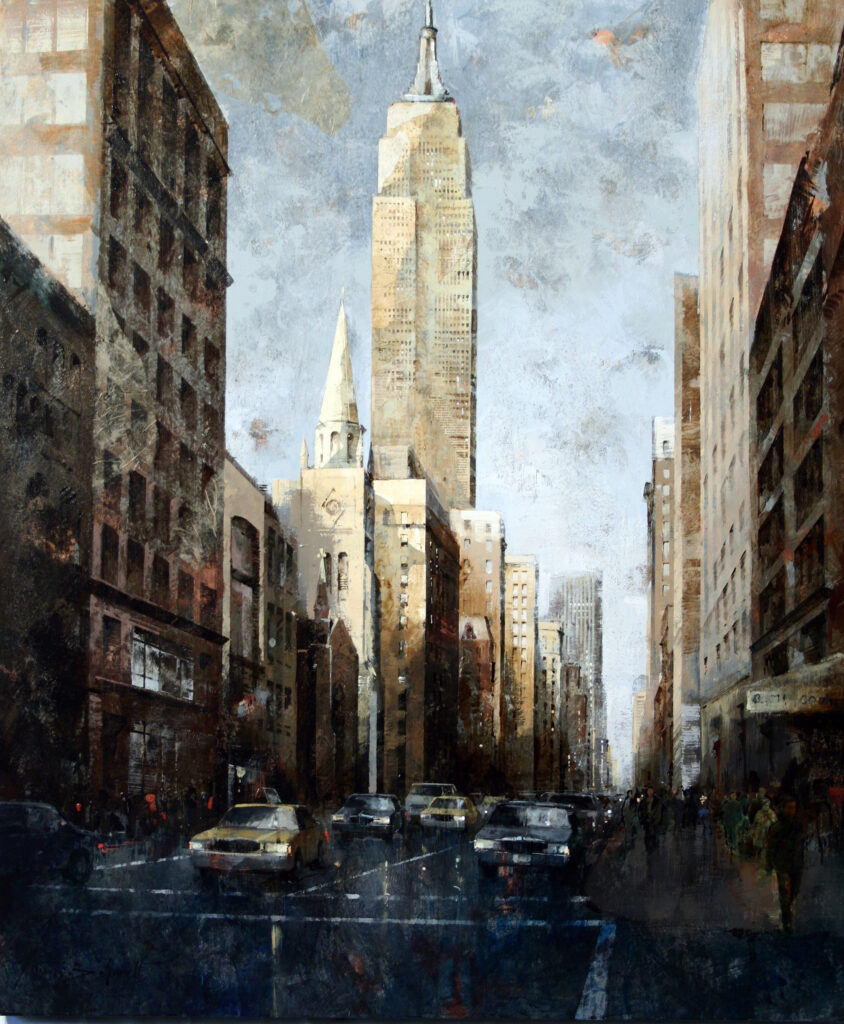 Title: Marble Collegiate Church and Empire State | Reference: 89013 | Size: 120x100 cm